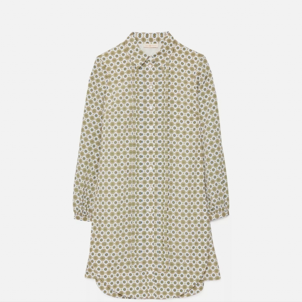 COPY - Cora Dress Color: Ivory Batik Medallion
